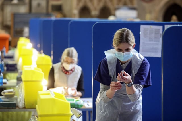 The UK has vaccinated more of its population than most countries.