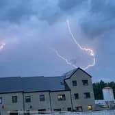 Multiple lightning strikes lit up the sky above Sighthill, Edinburgh, on Friday night. Pictures and Video: Jamie Mackinnon