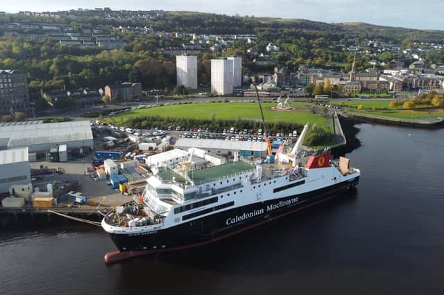 Years late and massively over budget, two ferries being built for CalMac are still not ready (Picture: John Devlin)