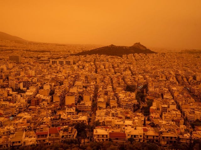 The yellow-orange haze smothered several regions, limiting visibility and prompting warnings of breathing risks from the authorities.