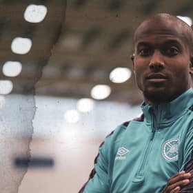 Gervane Kastaneer has joined Hearts on loan from Coventry. Pic: Heart of Midlothian FC