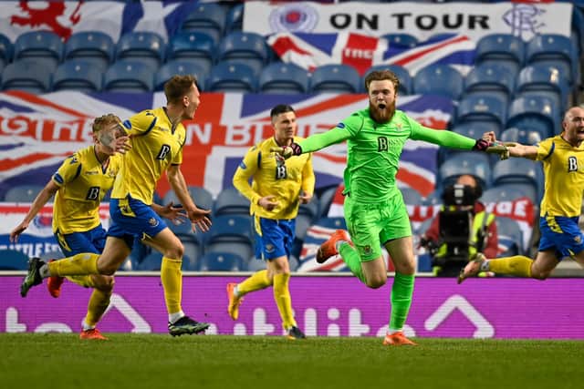 Zander Clark helped St Johnstone beat Rangers in the Scottish Cup last season. (Photo by Rob Casey / SNS Group)