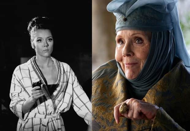 Diana Rigg is known for her performances in On Her Majesty's Secret Service, The Avengers and Game of Thrones