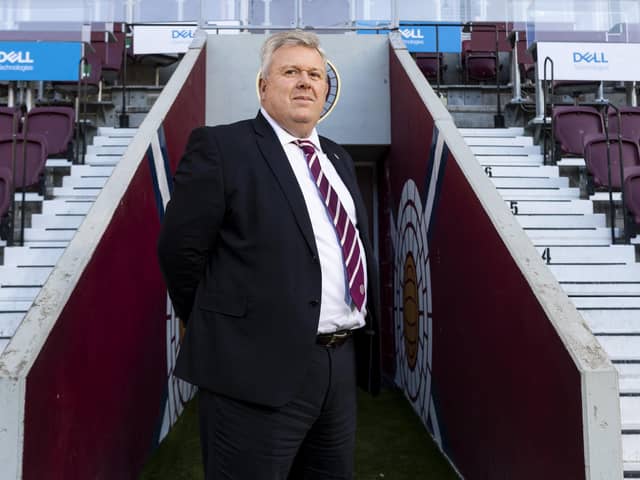 Hearts chief executive Andrew McKinlay.  (Photo by Mark Scates / SNS Group)