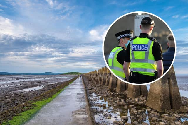 Police are appealing for witnesses following a dog attack on Cramond Beach.