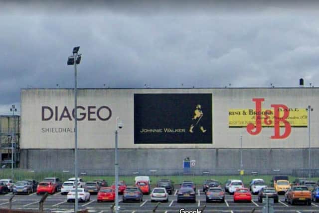 Diageo Global Supply in Glasgow picture: Google Images
