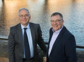 From left: Miller Hendry chairman John Thom and Lindsays managing partner Alasdair Cummings. Picture: contributed.