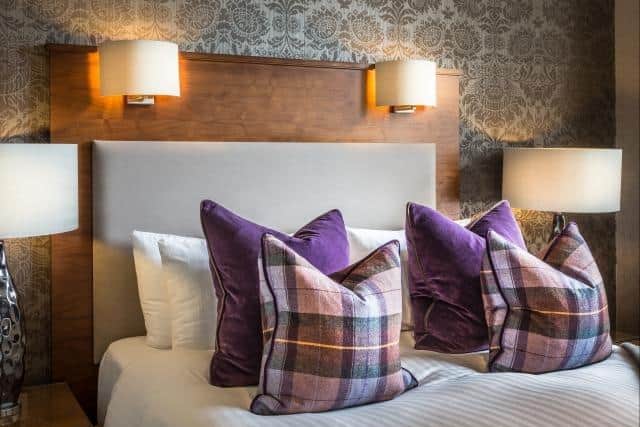 The master bedrooms at Auchrannie Resort are decorated in contemporary comfort and have en-suite shower rooms. Pic: Contributed