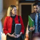 Education secretary Jenny Gilruth, seen with Humza Yousaf. Picture: Jane Barlow/PA