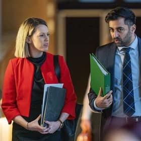 Education secretary Jenny Gilruth, seen with Humza Yousaf. Picture: Jane Barlow/PA
