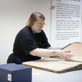 National Library of Scotland conservator Claire Hutchison is working to try to safeguard the most at-risk newspapers in its vast collections.