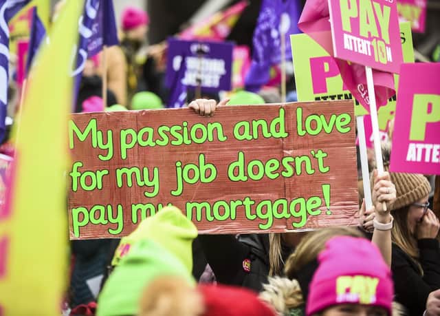 Teachers went on strike for the first time in 40 years last November but it's not just more money that they need, writes Cameron Wyllie. PIC: Lisa Ferguson.
