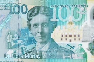 Flora Murray features on the back of the green polymer note to be released next month