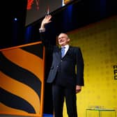Liberal Democrat leader Ed Davey after giving his keynote speech during the Liberal Democrat conference at the Bournemouth Conference Centre.
