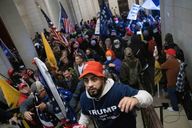 A pro-Trump mob breaks into the U.S. Capitol on January 06, 2021 in Washington, DC. Congress held a joint session today to ratify President-elect Joe Biden's 306-232 Electoral College win over President Donald Trump. (Pic: Getty Images)