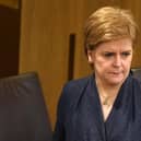 Scotland's First Minister Nicola Sturgeon arrives for First Minster's Questions at the Scottish Parliament in Holyrood, Edinburgh. Picture date: Thursday June 23, 2022. Picture: Press Association