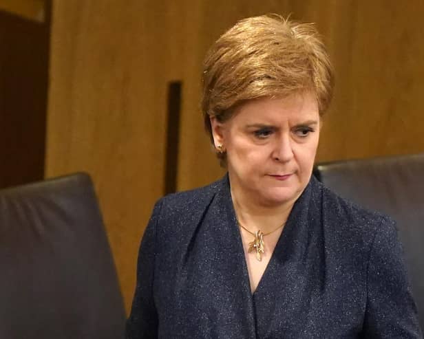 Scotland's First Minister Nicola Sturgeon arrives for First Minster's Questions at the Scottish Parliament in Holyrood, Edinburgh. Picture date: Thursday June 23, 2022. Picture: Press Association