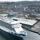 The Greenock cruise port welcomed its first big vessel of the season last Friday, with the Regal Princess, capable of carrying 3,560 passengers, visiting the town