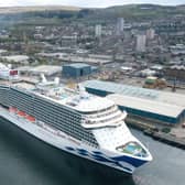 The Greenock cruise port welcomed its first big vessel of the season last Friday, with the Regal Princess, capable of carrying 3,560 passengers, visiting the town