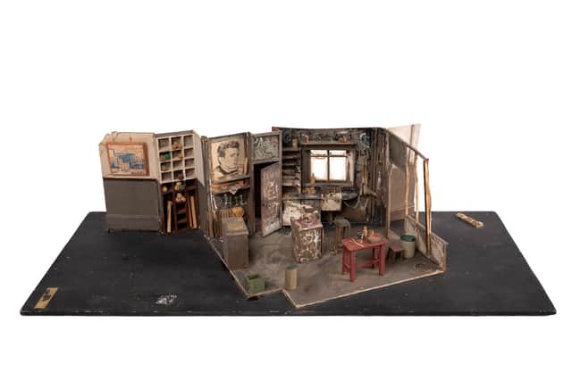 A model of John Byrne's set design for his play The Slab Boys will be on display at the new-look Paisley Museum when it reopens to the public next year.
