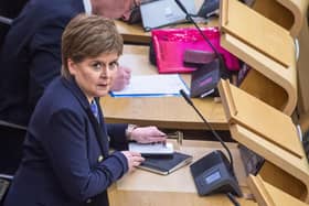 Nicola Sturgeon at Holyrood while still first minister. Picture: Lisa Ferguson