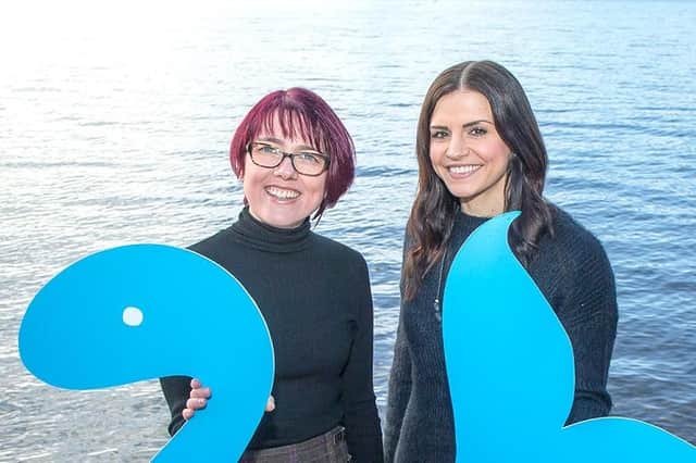 Helen Ross and Eilidh Marshall from Inverness PR firm Whale-Like Fish who are taking part in the Small Business Saturday UK roadshow .