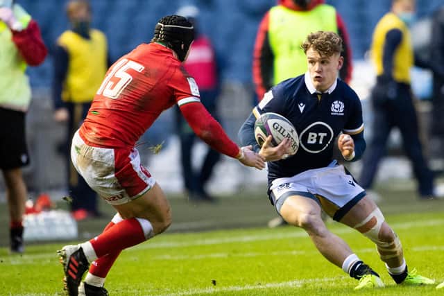 Darcy Graham scored Scotland's first try against Wales. Picture: Paul Devlin/SNS