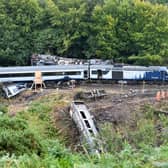 The train derailment near Stonehaven. Picture: JPIMedia