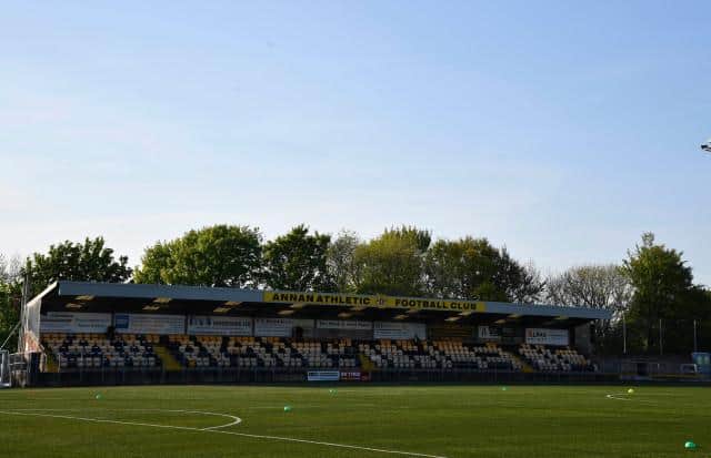 Annan Athletic's Galabank ground will play host to Rangers in the Scottish Cup fifth round on Saturday. (Photo by Rob Casey/SNS Group).