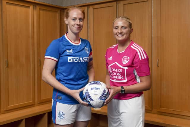 New Rangers skipper Kathryn Hill enjoyed a dream second-debut, scoring in a 14-0 win over Glasgow Women (Photo by Craig Foy / SNS Group)