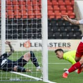Callum Fordyce was on target as Airdrieonians won 6-2 against Falkirk.