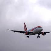 Am Easyjet passenger jet comes in to land at Gatwick Airport. Picture: Ben Stansall/AFP via Getty Images