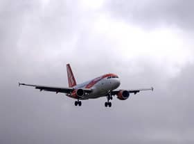Am Easyjet passenger jet comes in to land at Gatwick Airport. Picture: Ben Stansall/AFP via Getty Images