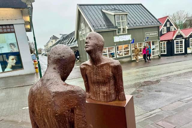 Street sculpture in Reykjavík