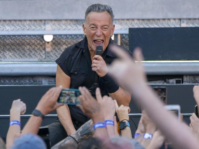 The set featured a string of hit songs, including 'Darkness on the Edge of Town', 'The Rising', 'Born in the USA', 'Born to Run' and 'Glory Days'.