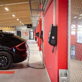 A CTEK EV charging installation