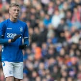 Ross McCrorie is sent to seal a deal going from Rangers to Aberdeen on an initial loan deal that could be made permanent at the end of the campaign. Picture: SNS