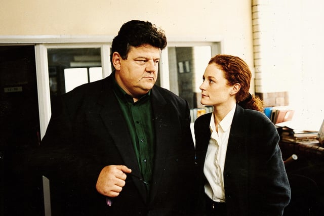 A still from the hit ITV series Fitz which starred Robbie and Geraldine Somerville