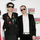 (L to R) Mani Mountfield, Bobby Gillespie and Martin Duffy of Primal Scream. Martin Duffy has died at the age of 55  (Photo by MJ Kim/Getty Images)
