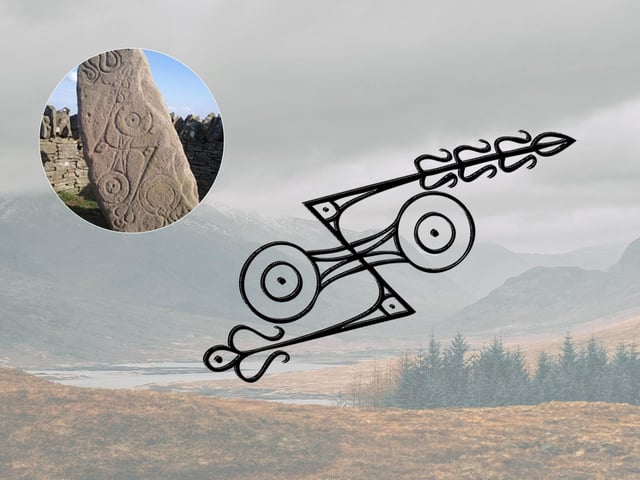 The ‘double disc’ component of this Pictish symbol is widely considered ‘unknown’ in its meaning. One theory suggests that the disc represents quern stones which were used for hand-grinding e.g., for processing grain. This ties into the idea that the Z-rod could represent a single stalk of wheat. Neolithic peoples used these stones to grind grains and then boil them into a sort of porridge.