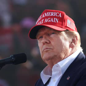 Donald Trump promised to shake up Washington and eventually tried to end democracy in the US (Picture: Scott Olson/Getty Images)