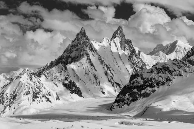 Ghur (5796 m), Biafo Glacier, Panmah Mustagh, Karakoram Mountains, Pakistan, from Colin Prior's book The Karakoram: Ice Mountains of Pakistan PIC: Colin Prior
