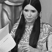 Sacheen Littlefeather refused the Oscar for best actor on behalf of Marlon Brando at the 1973 Academy Awards (Picture: UCLA Library Special Collections via Wikimedia Commons)