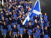 Team Scotland enter the stadium