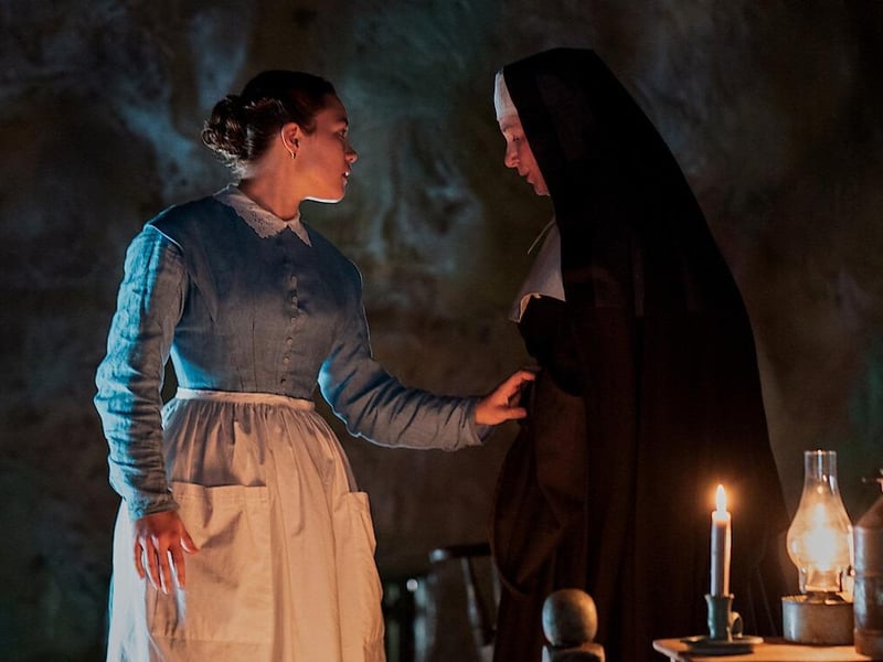 The always excellent Florence Pugh stars in this film set in the 1800s as a woman who visits a young girl in Ireland who stops eating but remains miraculously alive and well.