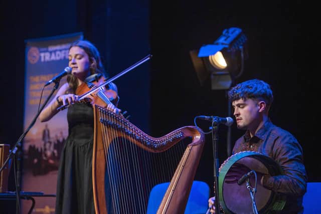 Seamus and  Caoimhe delivered stunning vocal harmonies (Picture: Douglas Robertson)