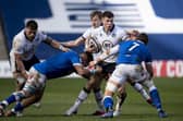 Huw Jones was outstanding in Scotland's 52-10 win over Italy. Picture: Paul Devlin / SNS