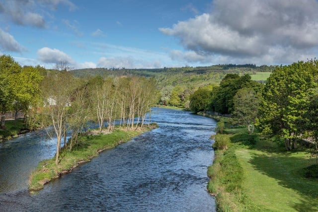 Another great salmon river, the The River Tweed rises at Tweed’s Well in Tweedsmuir, eventually flowing into the North Sea at Berwick-upon-Tweed 97 miles later.