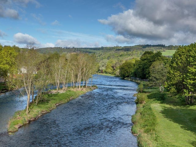 Another great salmon river, the The River Tweed rises at Tweed’s Well in Tweedsmuir, eventually flowing into the North Sea at Berwick-upon-Tweed 97 miles later.