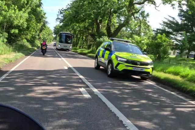 The coach was carrying school children. Pic: SWD Media.